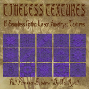 09 - 15 Seamless Gothic Liason Amethyst Timeless Textures