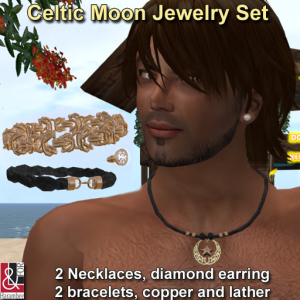 61 - Celtic Moon Jewelry Set (Male)