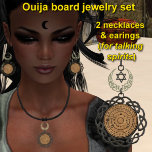 61 - OuiJa Jewelry Set (2 Necklaces & Earrings) FEMALE