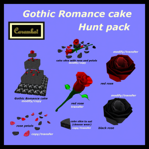 67 - gothic romance cake - hunt pack