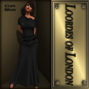 75 - Loordes of London-Les Boutin Gown-Grey 1