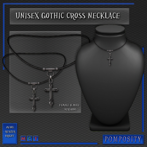 79 - Gothic Cross Necklace - unisex