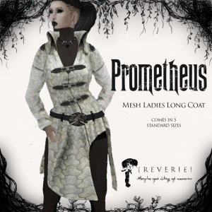 02) {REVERIE} Mesh Ladies Long Coat - Prometheus