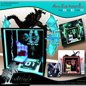 10) _AA_ Alien Krak-Robot Box IMAGE (Hunt-Ad)