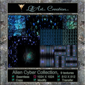 17) LilArt Creation AD Alien Cyber Collection