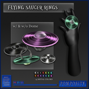 46) flying saucer rings