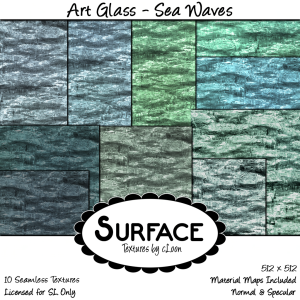 08) Surface - Art Glass - Sea Waves Contact