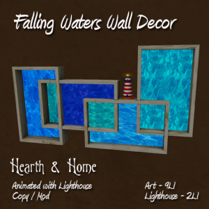 26) ~H&H~-Falling-Waters-Animated-Art-&-Lighthouse