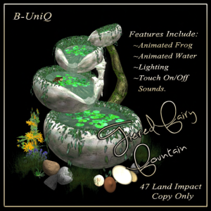 46) B-UniQ Tiered Fairy Fountain