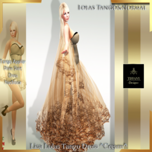 CA 03) Lisa Lolas Tango Dress ^Cream^